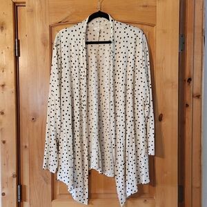 Maurices cardigan polka dot